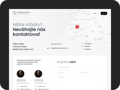 Contact page
